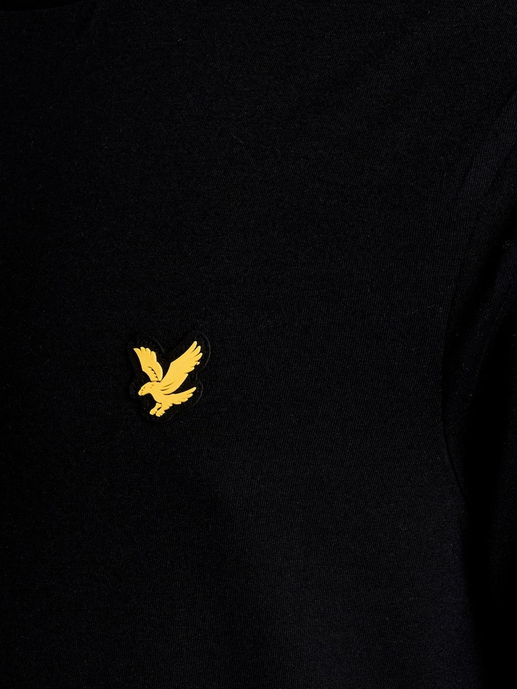 블랙 - Lyle & Scott 자카드 테이프 티셔츠 - 6의 이미지 6