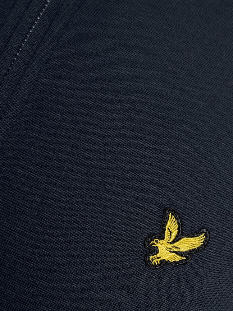 Lyle & Scott Blue Quarter Zip Pullover Sweatshirt - Image 5 of 5
