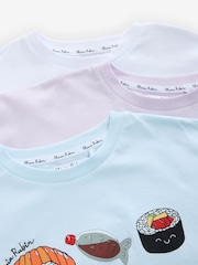 Olivia Rubin Boxy Fit Sushi Graphic T-Shirts 3 Pack - Image 7 of 7