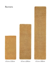 My Mat Ochre Yellow Soft Stain Resistant And Washable Rug - Image 6 of 6