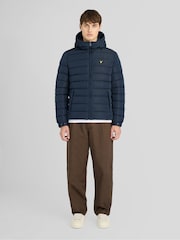 Azul - Chaqueta guateada con capucha Lyle & Scott - Imagen 3 de 6