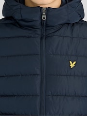 Azul - Chaqueta guateada con capucha Lyle & Scott - Imagen 4 de 6