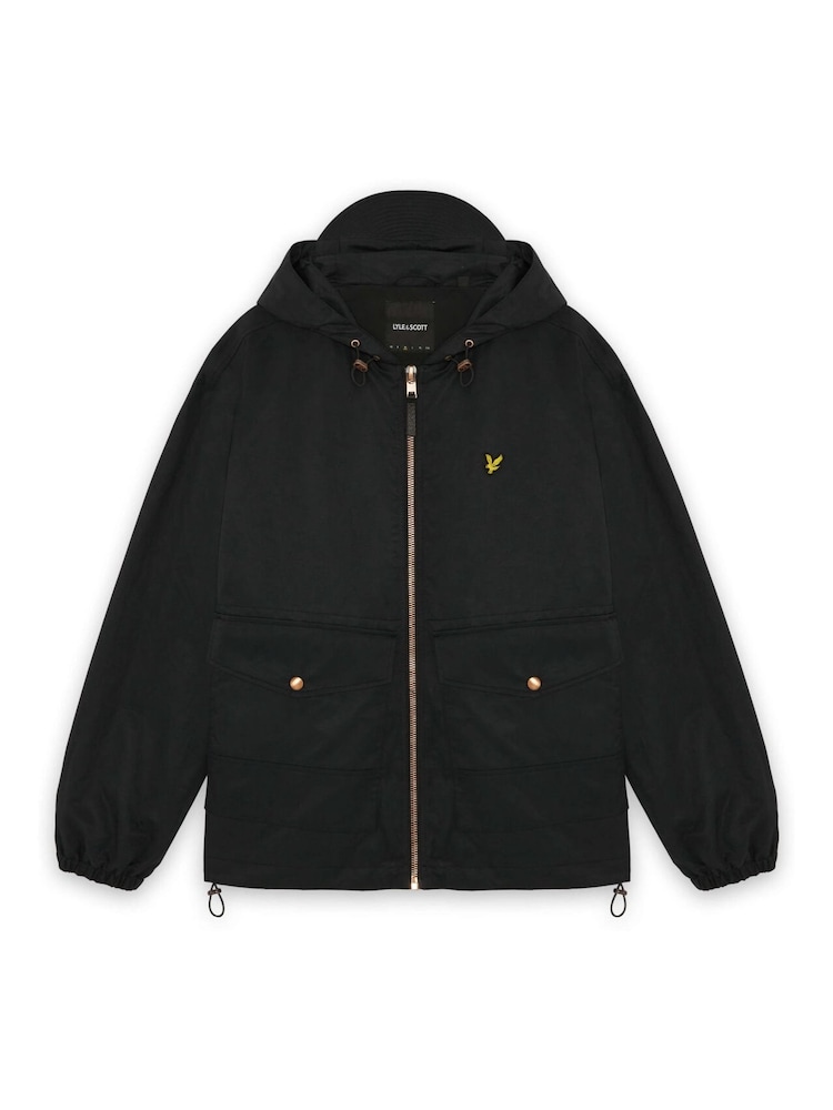 Lyle & Scott 왁스 처리된 후드 유틸리티 재킷 - 6의 이미지 6