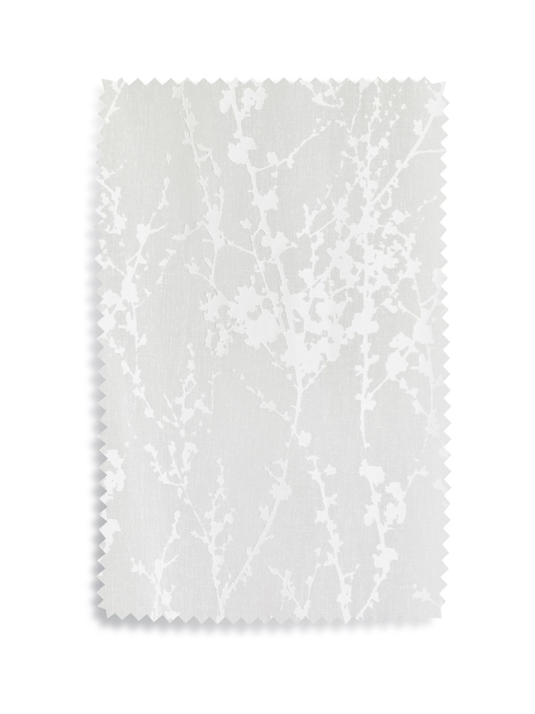 Blossom Voile Slot Top Unlined Sheer Panel Curtain - Image 2 of 3