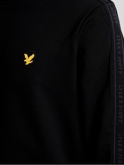 Черный - Lyle & Scott Жаккардовый джемпер с круглым вырезом - Изображение 6 6