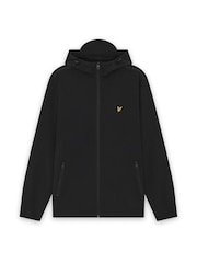 Lyle & Scott Black Taped Zip Through Hooded Jacket - Image 5 of 6