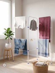 metaltex White 3 Gate Dryer Laundry - Image 4 of 5