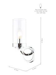 Laura Ashley Chrome Joseph Wall Light - Image 6 of 6