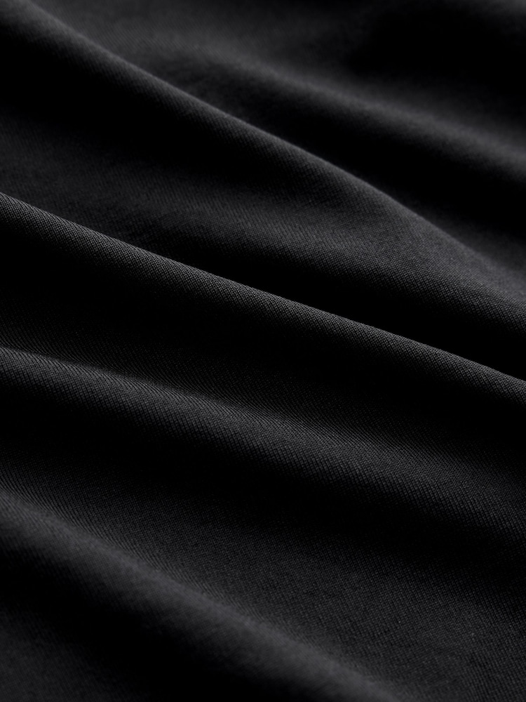 Black Sleeveless Soft Touch Slinky Shoulder Pad Top - Image 8 of 8 Black Sleeveless Soft Touch Slinky Shoulder Pad Top - Image 8 of 8