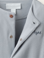 The White Company Blend Sleep Tight Embroidered Sleepsuit - Bild 3 von 4