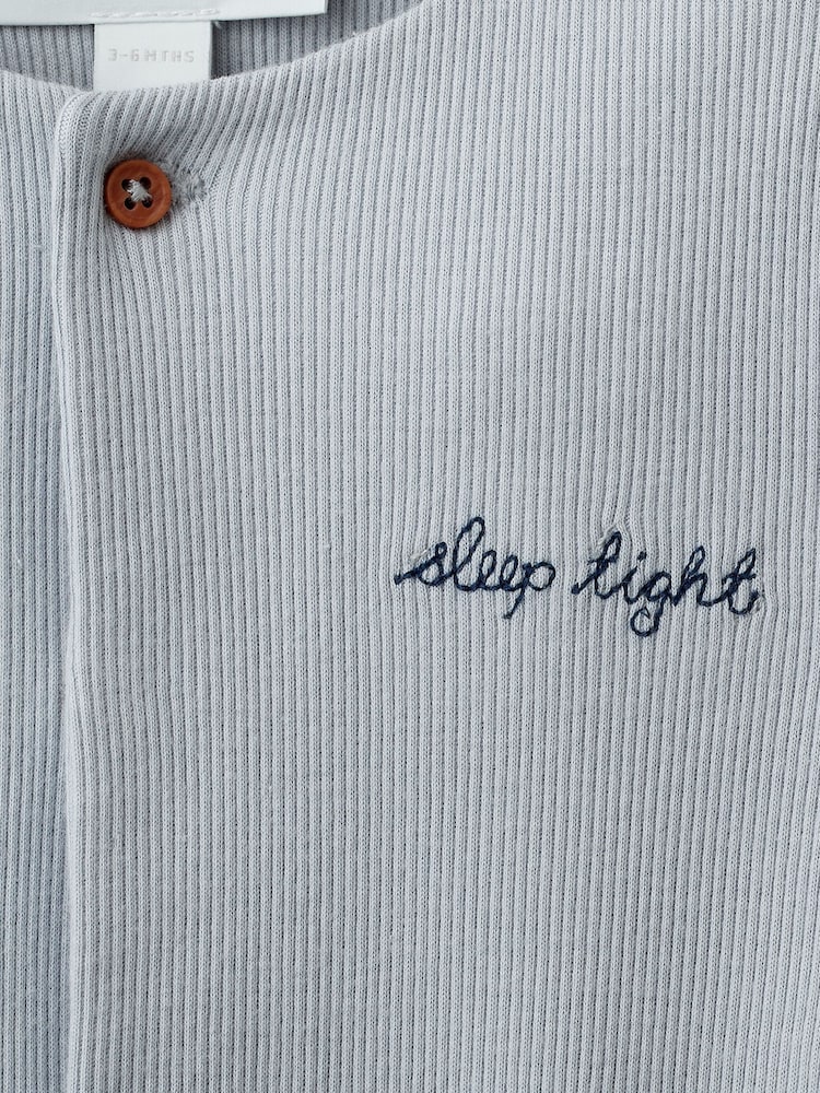 The White Company Blend Sleep Tight Embroidered Sleepsuit - Bild 4 von 4