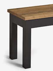 Dark Bronx Oak Effect Bench - Image 6 of 6