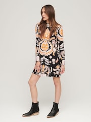 Superdry Black Studios Mock Neck Mini Dress - Image 2 of 3