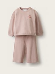 Conjunto de sudadera y pantalones de pernera ancha de The White Company - Imagen 1 de 4