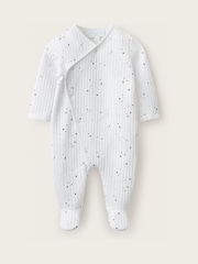 Ang White Company Blend Star Quilted Wrap Sleepsuit - Larawan 1 ng 4