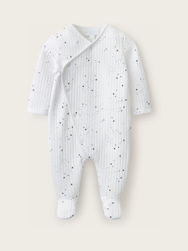 Ang White Company Blend Star Quilted Wrap Sleepsuit - Larawan 1 ng 4