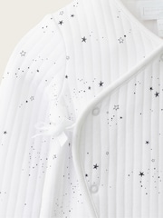 Ang White Company Blend Star Quilted Wrap Sleepsuit - Larawan 4 ng 4