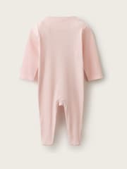 The White Company Pink Blend Sleep Tight Embroidered Sleepsuit - Image 2 of 4