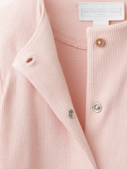 The White Company Pink Blend Sleep Tight Embroidered Sleepsuit - Image 3 of 4