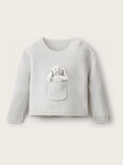 The White Company White Bunny Pocket Jumper With Cashmere - Image 1 of 4
