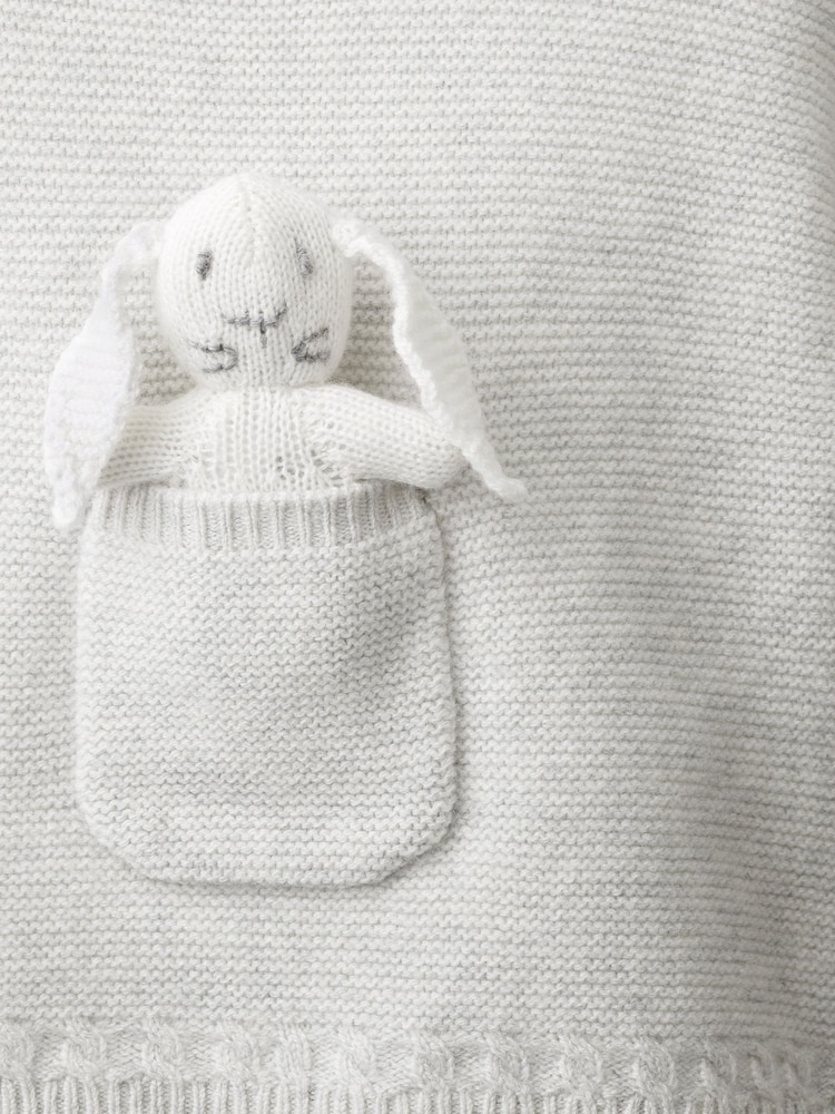 The White Company White Bunny Pocket Jumper With Cashmere - Image 4 of 4