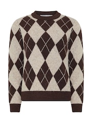 M&Co Petite Argyle Jumper - 6суретінің 5 суреті