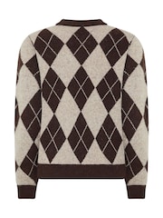 M&Co Petite Argyle Jumper - 6суретінің 6 суреті