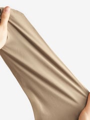 Neutral Brown Slim Fit Single Cuff Four Way Stretch Shirt - Image 8 of 8