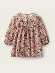 The White Company White Petunia Floral Hand Smocked Dress - Image 1 of 4