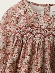 The White Company White Petunia Floral Hand Smocked Dress - Image 4 of 4