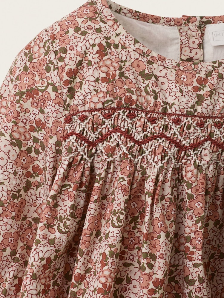 The White Company White Petunia Floral Hand Smocked Dress - Image 4 of 4