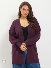 Yours Curve Red Soft Touch Cardigan - Image 1 of 6