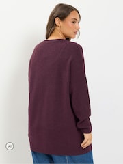 Yours Curve Red Soft Touch Cardigan - Image 3 of 6