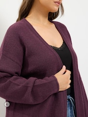 Yours Curve Red Soft Touch Cardigan - Image 4 of 6