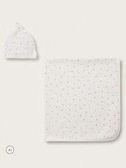The White Company Mešavina Pointelle Ines Cvetno Ćebe & Set Šešira - Slika 1 od 4