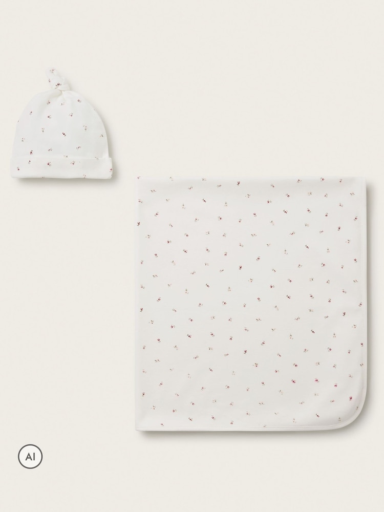 The White Company Mešavina Pointelle Ines Cvetno Ćebe & Set Šešira - Slika 1 od 4 The White Company Mešavina Pointelle Ines Cvetno Ćebe & Set Šešira - Slika 1 od 4