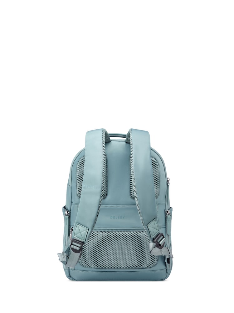 Delsey Paris Green Victoire Round Backpack 15.6'' - Image 2 of 5 Delsey Paris Green Victoire Round Backpack 15.6'' - Image 2 of 5
