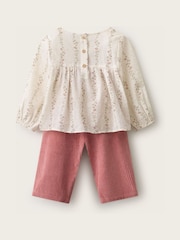 Conjunto de top y pantalón con estampado floral Clementine de The White Company - Imagen 2 de 3