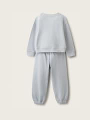 The White Company Blend Camping Buddies birstēta džersija relaxed fit pidžama - Attēls 2 no 4