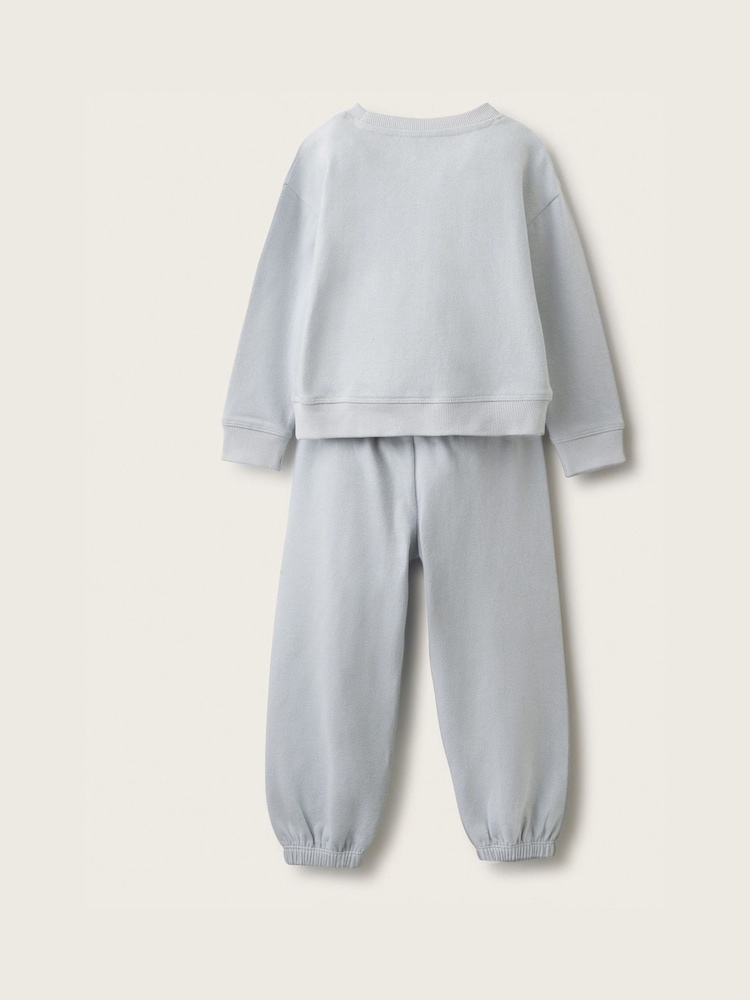 The White Company Blend Camping Buddies birstēta džersija relaxed fit pidžama - Attēls 2 no 4