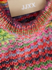 وردي - JJXX Striped Space Dye Crew Neck Knit Jumper - صورة 7 من 7