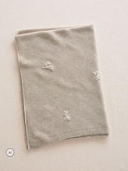 The White Company Grey Blend Playful Bunnies Blanket - Image 2 of 5