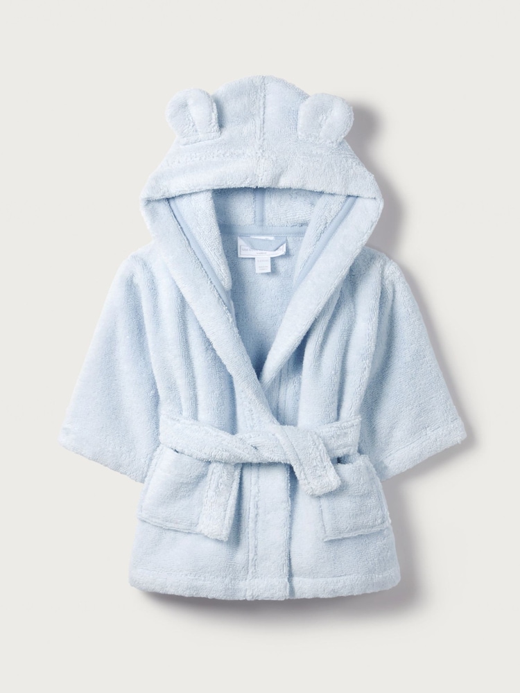 Azul - Bata de bebé Hydro Bear de The White Company - Imagen 1 de 2