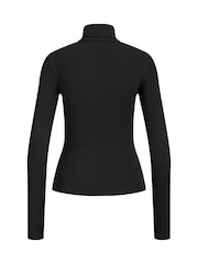 JJXX Black Roll Neck Long Sleeve Jersey Top - Image 5 of 7