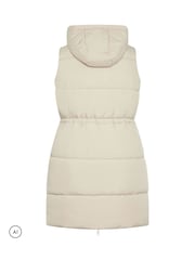 Yours Curve Cream Padded Gilet - Image 7 of 7