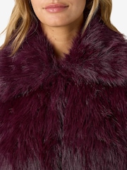 NOISY MAY Purple Fur Jacket - Image 2 of 3