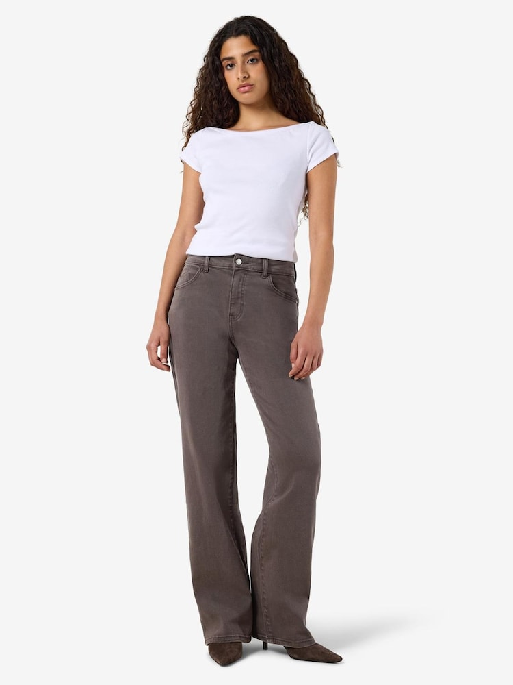 NOISY MAY Brown Straight Jeans - Image 1 of 5 NOISY MAY Brown Straight Jeans - Image 1 of 5