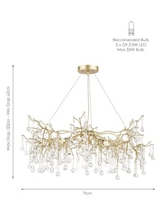Laura Ashley Gold Willow Crystal Light - Image 3 of 3