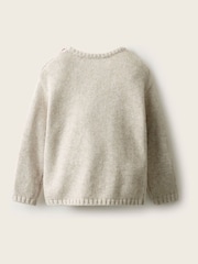 The White Company Grey Blend Bear Jumper - Image 2 of 3