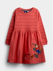 Jojo Maman Bébé Room On The Broom 貼花 Jersey 連身裙 - 圖片 1，共 4